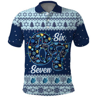 Funny Hanukkah Six Seven Polo Shirt Gen Alpha Meme Vibes - Wonder Print Shop