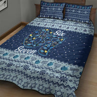Funny Hanukkah Six Seven Quilt Bed Set Gen Alpha Meme Vibes - Wonder Print Shop