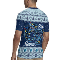 Funny Hanukkah Six Seven Rugby Jersey Gen Alpha Meme Vibes - Wonder Print Shop
