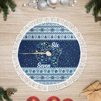 Funny Hanukkah Six Seven Tree Skirt Gen Alpha Meme Vibes - Wonder Print Shop