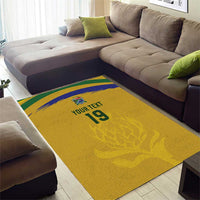 Custom South Africa Football Area Rug Road To Champions Dream - Wonder Print Shop