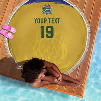Custom South Africa Football Beach Blanket Road To Champions Dream - Wonder Print Shop