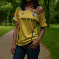 Custom South Africa Football Cross Shoulder Shirt Road To Champions Dream - Wonder Print Shop