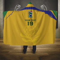 Custom South Africa Football Hooded Blanket Road To Champions Dream - Wonder Print Shop