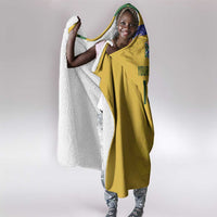 Custom South Africa Football Hooded Blanket Road To Champions Dream - Wonder Print Shop
