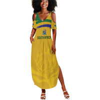 Custom South Africa Football Summer Maxi Dress Road To Champions Dream LT19