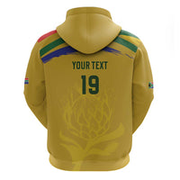 Custom South Africa Football Zip Hoodie Road To Champions Dream - Wonder Print Shop
