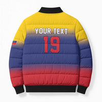 Custom Venezuela Baseball Campeones 2026 Bomber Puffer Jacket Turpial Mascot Champion Pride