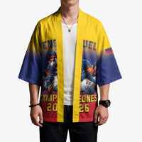 Custom Venezuela Baseball Campeones 2026 Kimono Turpial Mascot Champion Pride