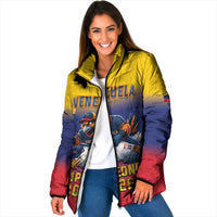 Custom Venezuela Baseball Campeones 2026 Padded Jacket Turpial Mascot Champion Pride