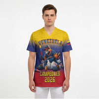 Custom Venezuela Baseball Campeones 2026 Scrub Top Turpial Mascot Champion Pride