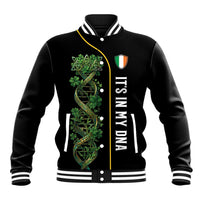 Personalized Irish Shamrock DNA Baseball Jacket It's In My DNA Pride Art