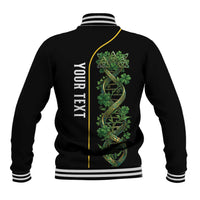 Personalized Irish Shamrock DNA Baseball Jacket It's In My DNA Pride Art