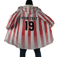 Custom German European Football Champions Cloak Rot Weiss Geometric Stripes