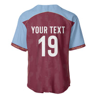 Custom England European Football Champions Baseball Jersey The Villans Rampant Lion Pride