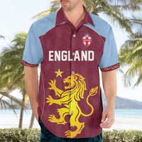Custom England European Football Champions Hawaiian Shirt The Villans Rampant Lion Pride