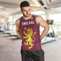 Custom England European Football Champions Men Tank Top The Villans Rampant Lion Pride
