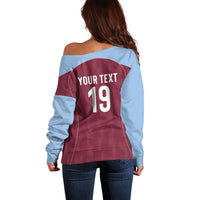 Custom England European Football Champions Off Shoulder Sweater The Villans Rampant Lion Pride
