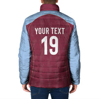 Custom England European Football Champions Padded Jacket The Villans Rampant Lion Pride