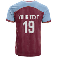 Custom England European Football Champions T Shirt The Villans Rampant Lion Pride