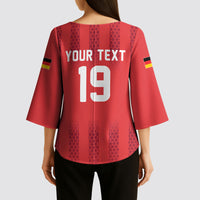 Custom German European Football Champions Kimono Sleeve Blouse Breisgau Brasilianer Griffin Pride