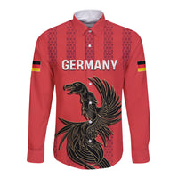 Custom German European Football Champions Long Sleeve Button Shirt Breisgau Brasilianer Griffin Pride