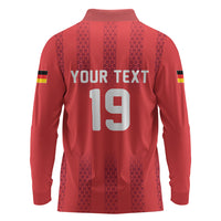 Custom German European Football Champions Long Sleeve Polo Shirt Breisgau Brasilianer Griffin Pride