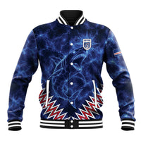 Custom World Football 2026 Cabo Verde Baseball Jacket Go Blue Sharks Glory
