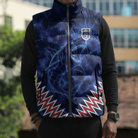 Custom World Football 2026 Cabo Verde Sleeveless Puffer Jacket Go Blue Sharks Glory