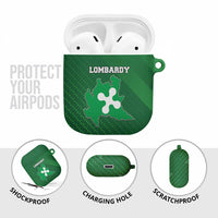 Italy Lombardy AirPods Case Map With Flag Style - Wonder Print Shop