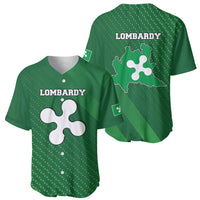 Italy Lombardy Baseball Jersey Map With Flag Style - Wonder Print Shop