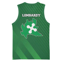 Italy Lombardy Basketball Jersey Map With Flag Style - Wonder Print Shop