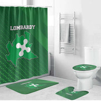 Italy Lombardy Bathroom Set Map With Flag Style - Wonder Print Shop
