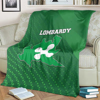 Italy Lombardy Blanket Map With Flag Style - Wonder Print Shop
