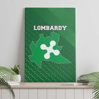 Italy Lombardy Canvas Wall Art Map With Flag Style - Wonder Print Shop