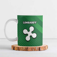Italy Lombardy Ceramic Mug Map With Flag Style - Wonder Print Shop