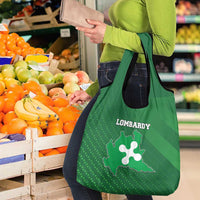 Italy Lombardy Grocery Bag Map With Flag Style - Wonder Print Shop