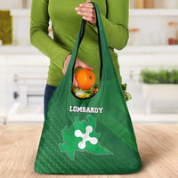 Italy Lombardy Grocery Bag Map With Flag Style - Wonder Print Shop