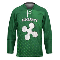 Italy Lombardy Hockey Jersey Map With Flag Style - Wonder Print Shop