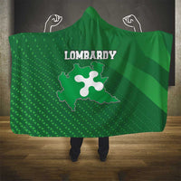 Italy Lombardy Hooded Blanket Map With Flag Style - Wonder Print Shop