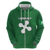 Italy Lombardy Hoodie Map With Flag Style - Wonder Print Shop