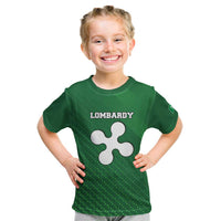 Italy Lombardy Kid T Shirt Map With Flag Style - Wonder Print Shop