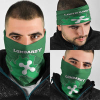 Italy Lombardy Neck Gaiter Map With Flag Style - Wonder Print Shop