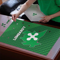 Italy Lombardy Puzzle Map With Flag Style - Wonder Print Shop