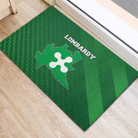 Italy Lombardy Rubber Doormat Map With Flag Style - Wonder Print Shop