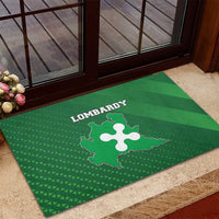 Italy Lombardy Rubber Doormat Map With Flag Style - Wonder Print Shop