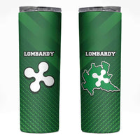 Italy Lombardy Skinny Tumbler Map With Flag Style - Wonder Print Shop