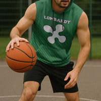 Italy Lombardy Sleeveless Hoodie Map With Flag Style - Wonder Print Shop