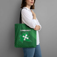Italy Lombardy Tote Bag Map With Flag Style - Wonder Print Shop