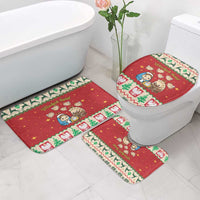 Poland Christmas Bathroom Set Polish Pierogi Mascot Nativity Scene - Wonder Print Shop